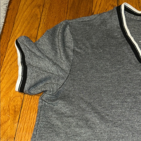Armani Exchange Charcoal V-Neck Tee - Picture 4 of 5